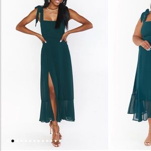 Show Me Your MuMu Claire Midi Dress - XXS